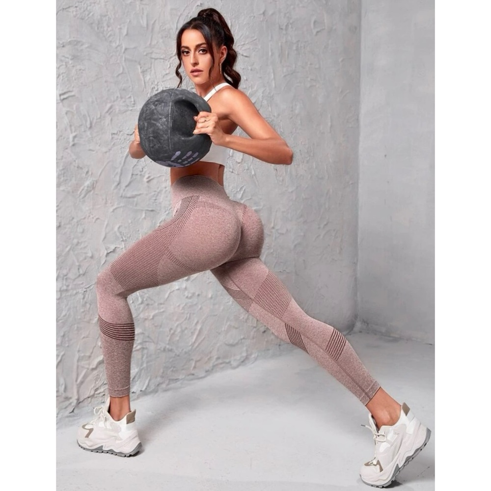Mauve Seamless Athletic Leggings
